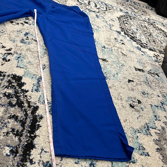 ⛔️SOLD⛔️ 💰 3 for $25 🏷 Women Cherokee Workwear Blue Scrub Pants sz Small - Picture 10 of 11